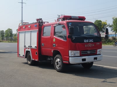 國五東風(fēng)1噸雙排水罐消防車（藍(lán)牌）